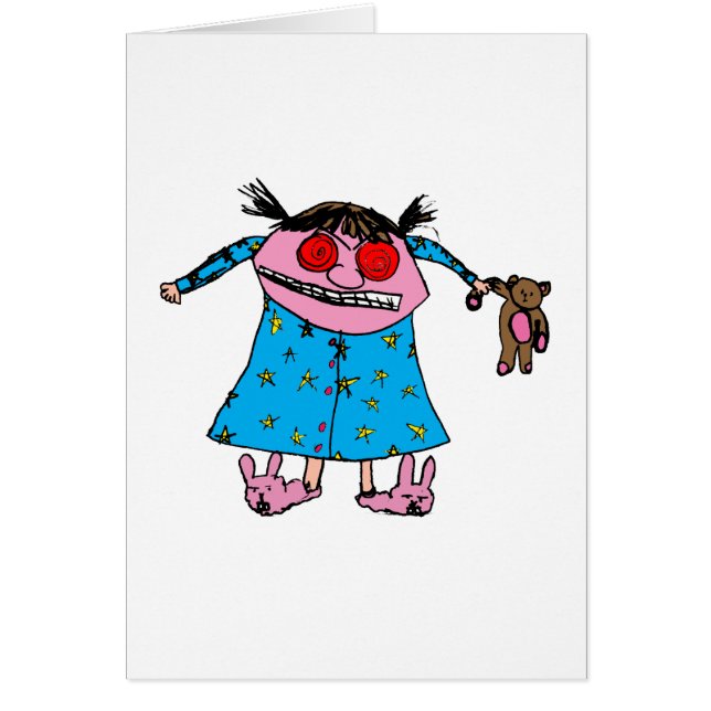 Angry Girl Card (Front)