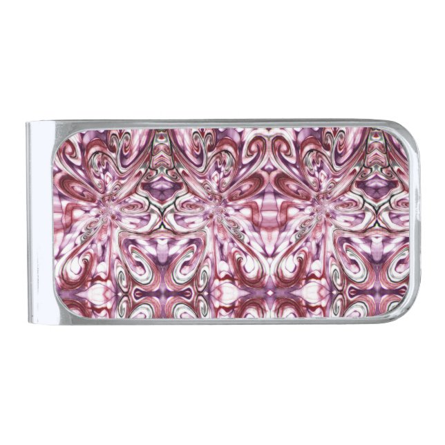 Angry Girl Silver Finish Money Clip (Front)