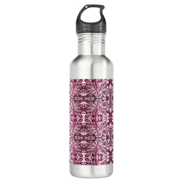 Angry Girl Stainless Steel Water Bottle (Front)