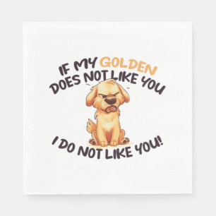 Angry Golden - Unique Design Napkins