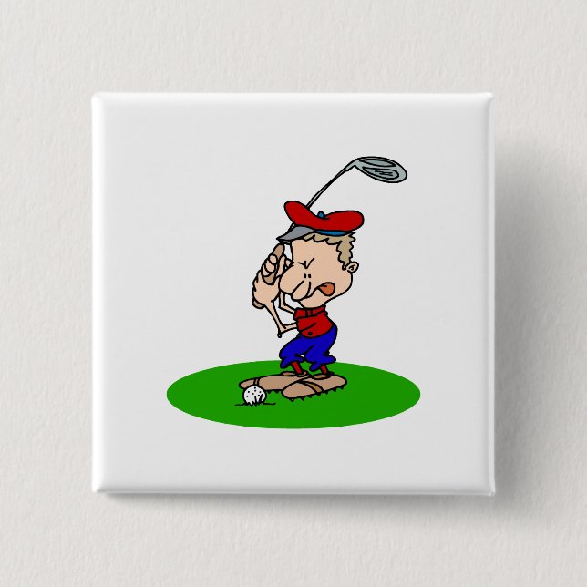 Angry Golfer Button (Front)