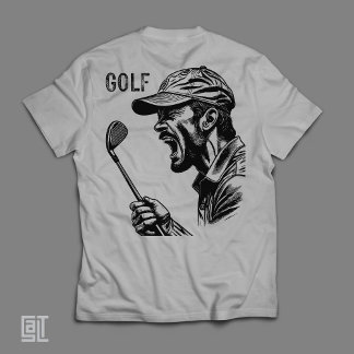 Angry Golfer Screaming Funny Frustrated Golf T-Shirt