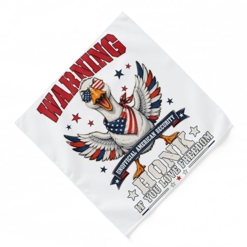 Angry Goose 4th of July Bandana