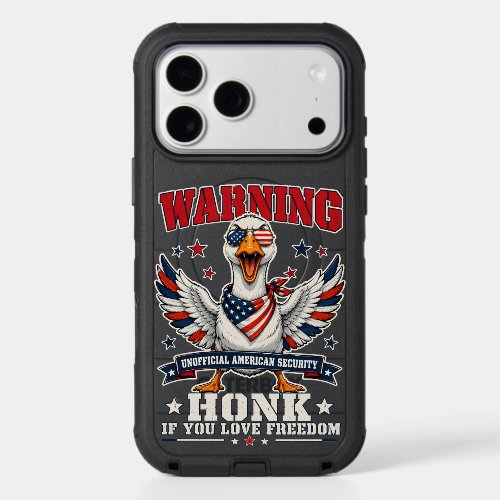 Angry Goose 4th of July iPhone Case