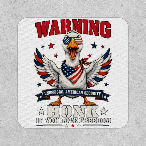 Angry Goose 4th of July Patch
