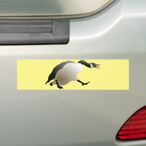 Angry Goose Chooses Violence Bumper Sticker