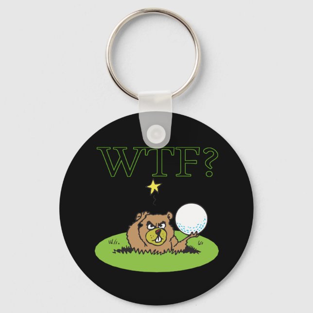 Angry Gopher Keychain (Front)