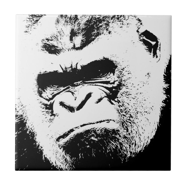 Angry Gorilla Ceramic Tile (Front)