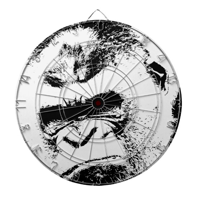 Angry Gorilla Dartboard With Darts (Front)