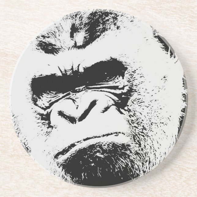 Angry Gorilla Drink Coaster (Front)