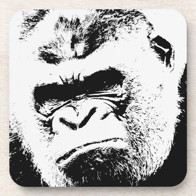 Angry Gorilla Drink Coaster (Front)