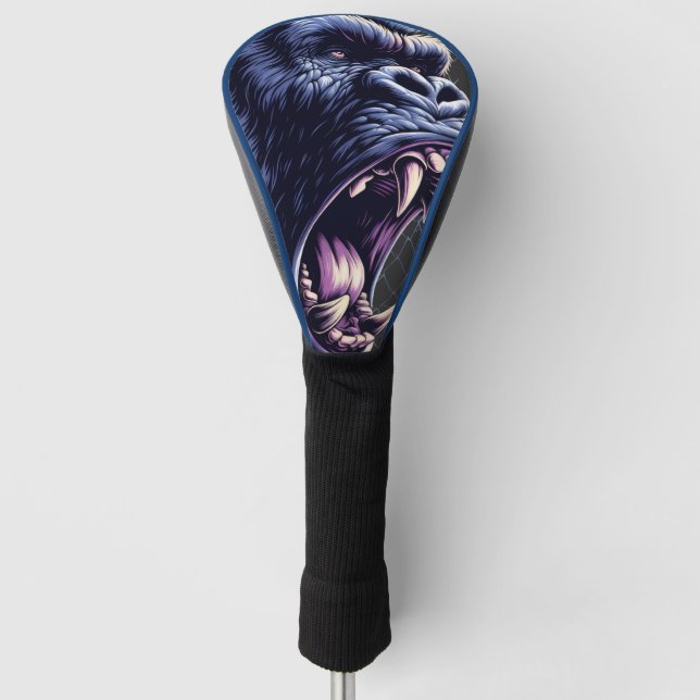 Angry Gorilla Lessons Learn Golf Head Cover (Front)