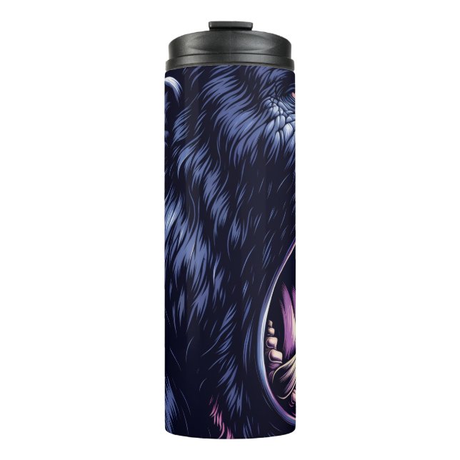 Angry Gorilla Lessons Learn Thermal Tumbler (Front)