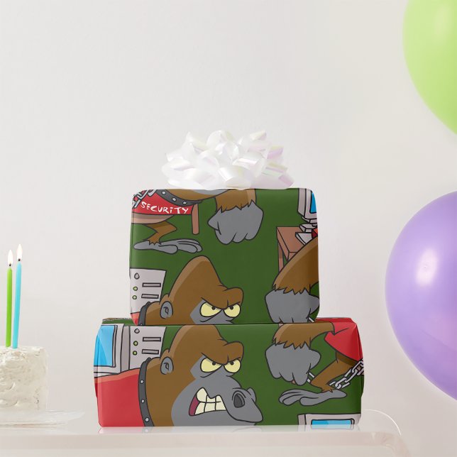 Angry Gorilla Security IT Tech Wrapping Paper (Creator Uploaded)
