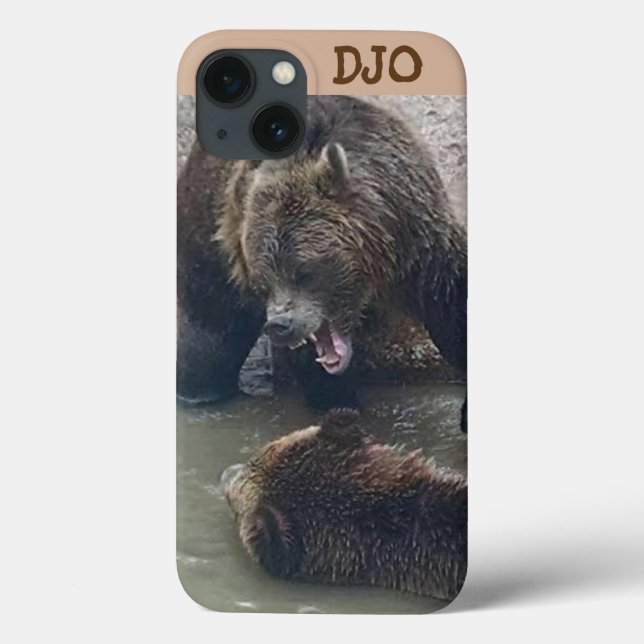 Angry Grizzly Bear Case-Mate iPhone Case (Back)