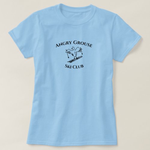 Angry Grouse Womens T_shirt _ black design