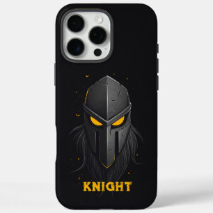 Angry Knight Black iPhone 16 Pro Max Case