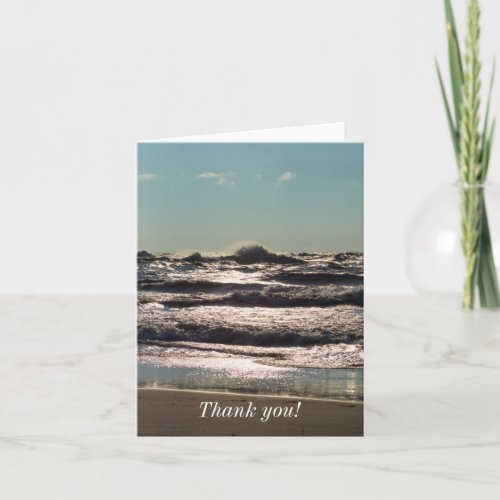 Angry Lake Michigan Thank You Card