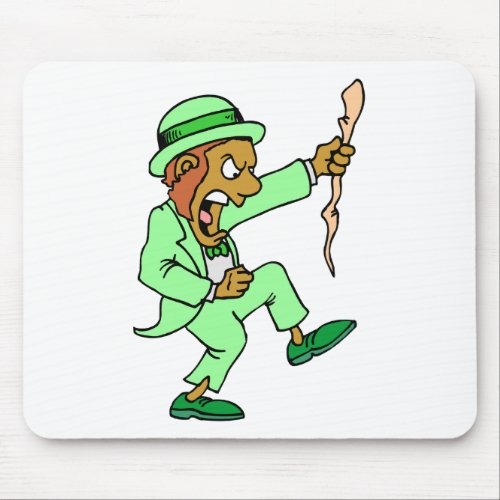 Angry Leprechaun Mouse Pad