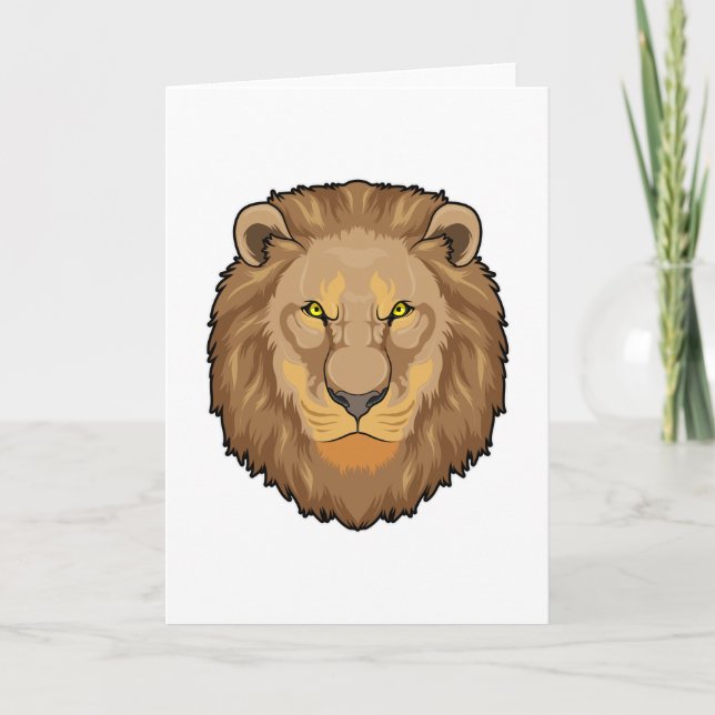 Angry Lion Card (Front)