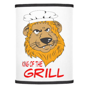 Angry Lion Chef with Funny Quote Lamp Shade