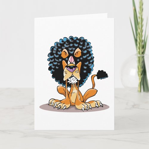 Angry Lion Greeting Cards