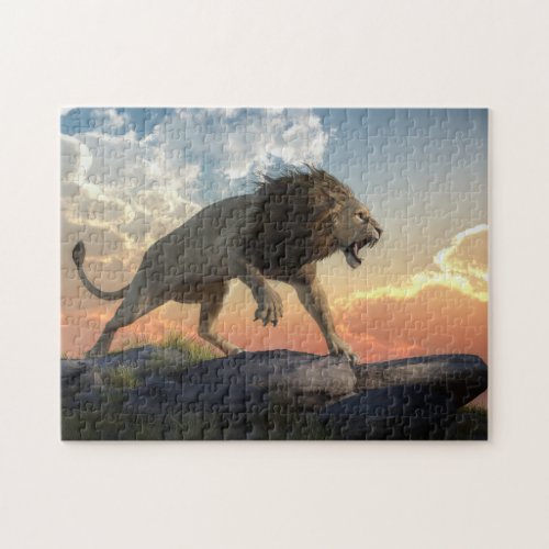 Angry Lion Jigsaw Puzzle