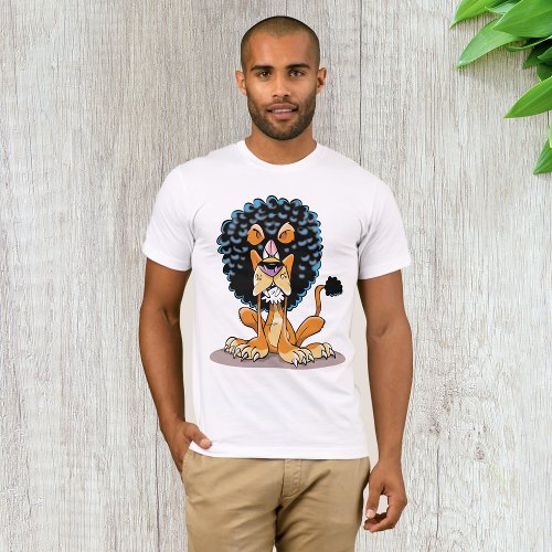 Angry Lion Mens T_Shirt