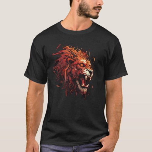 angry lion T_Shirt