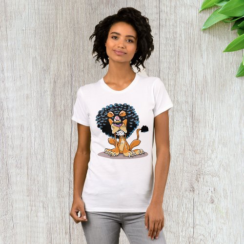 Angry Lion Womens T_Shirt