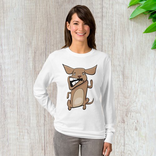 Angry Little Dog Womens Long_Sleeve T_Shirt