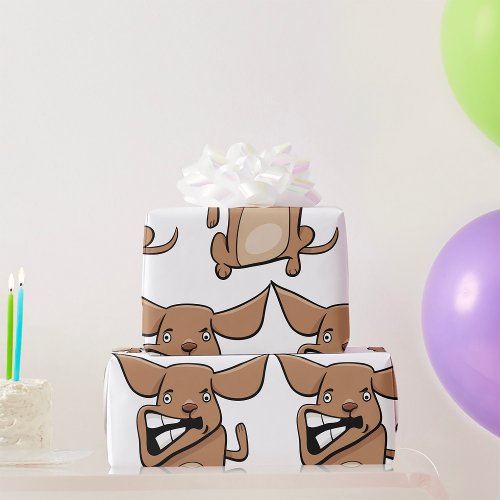 Angry Little Dog Wrapping Paper