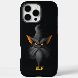 Angry Magical Elf Black iPhone 16 Pro Max Case