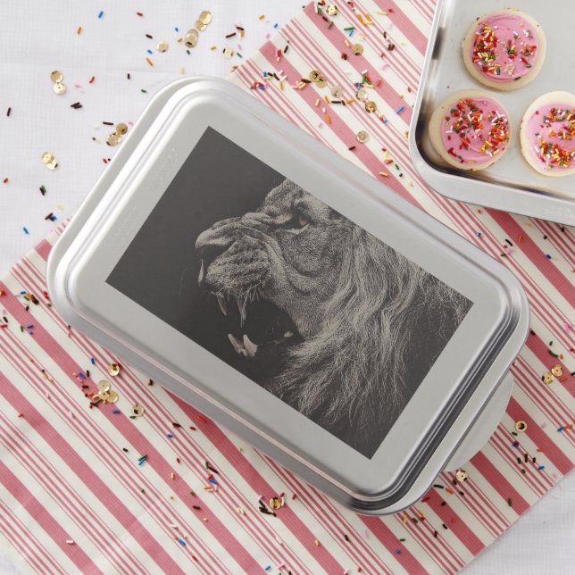 Angry Male Lion Cake Pan (In Situ)