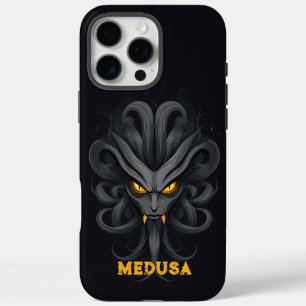 Angry Medusa Black iPhone 16 Pro Max Case