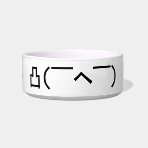 Angry Middle Finger Emoticon Japanese Kaomoji Bowl