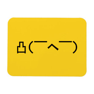 Angry Middle Finger Emoticon Japanese Kaomoji Magnet