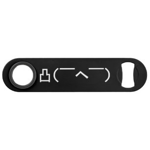 Angry Middle Finger Emoticon Japanese Kaomoji Speed Bottle Opener