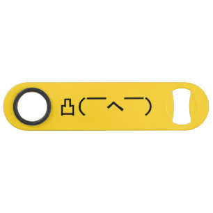 Angry Middle Finger Emoticon Japanese Kaomoji Speed Bottle Opener