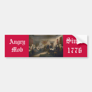 Angry Mob Bumper Sticker