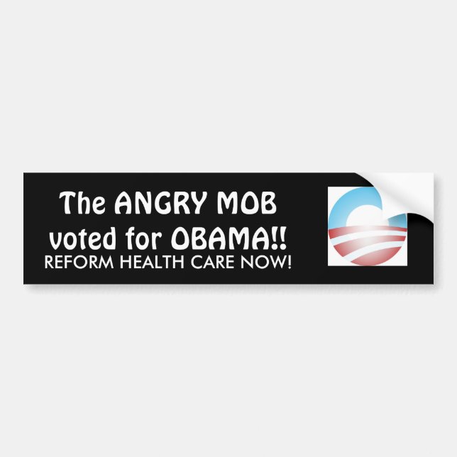 ANGRY MOB BUMPER STICKER (Front)