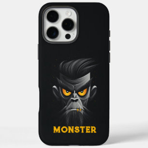 Angry Monster Black iPhone 16 Pro Max Case