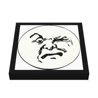 ANGRY MOON CANVAS PRINT