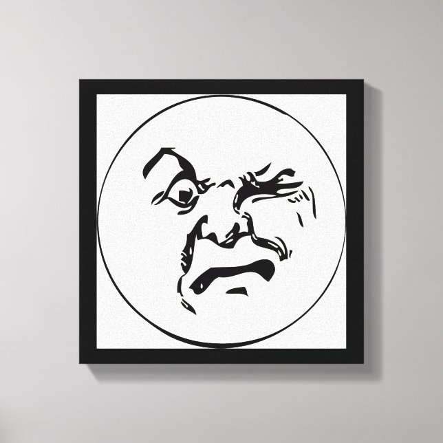 ANGRY MOON CANVAS PRINT (Front)