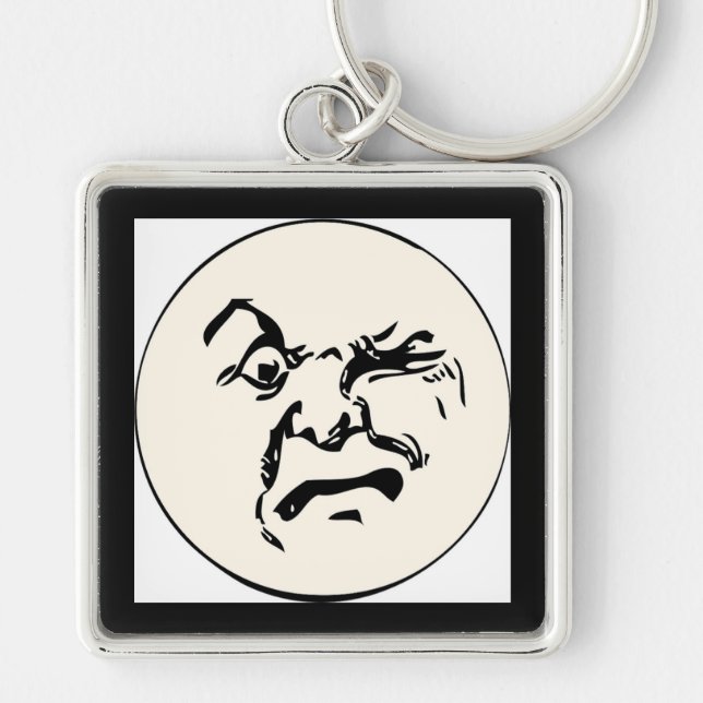 ANGRY MOON KEYCHAIN (Front)