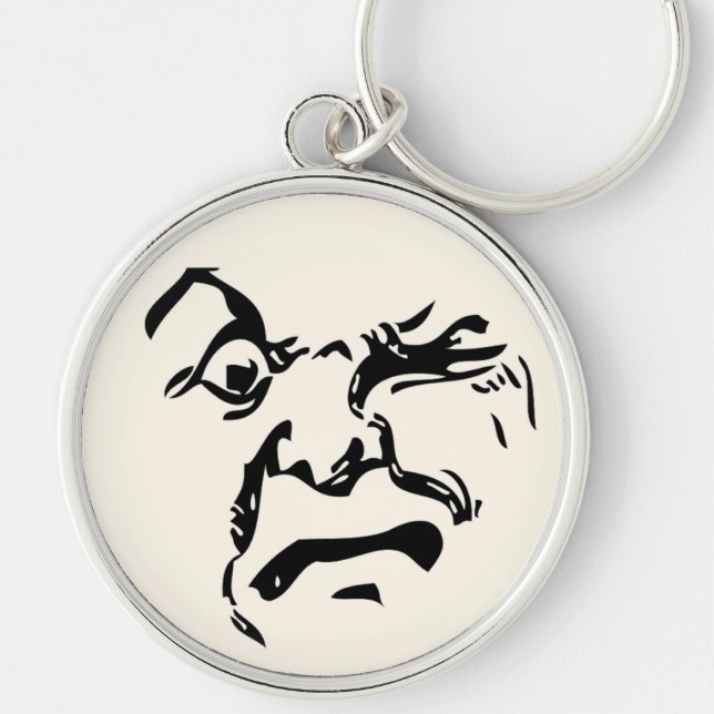 ANGRY MOON KEYCHAIN (Front)