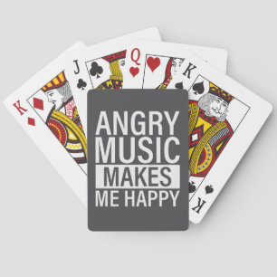 Angry Music Heavy Metal Death Metalhead Poker Cards