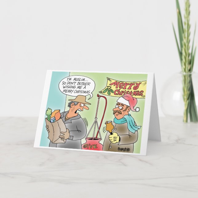Angry Muslim Christmas Card (Front)