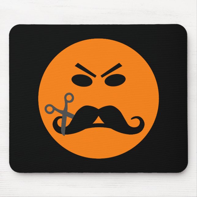 Angry Mustache mousepad (Front)