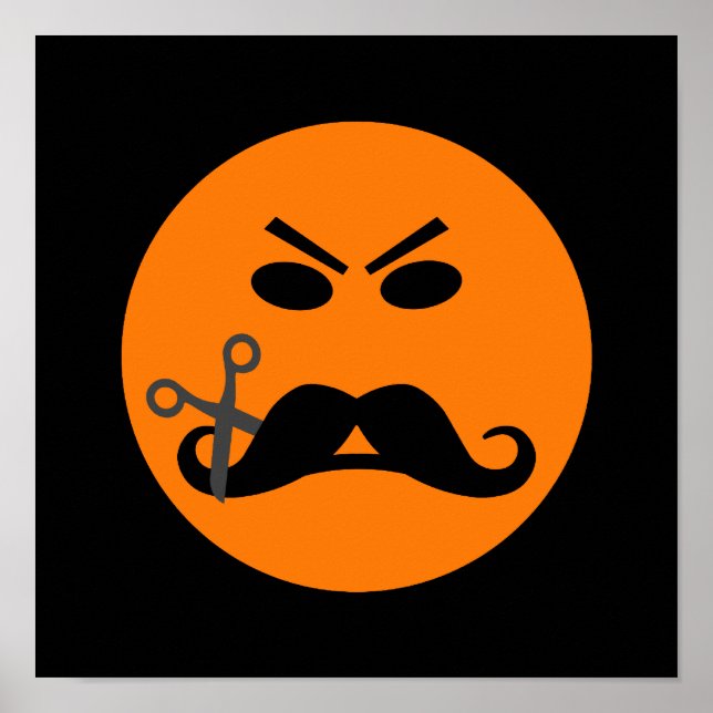 Angry Mustache poster (Front)